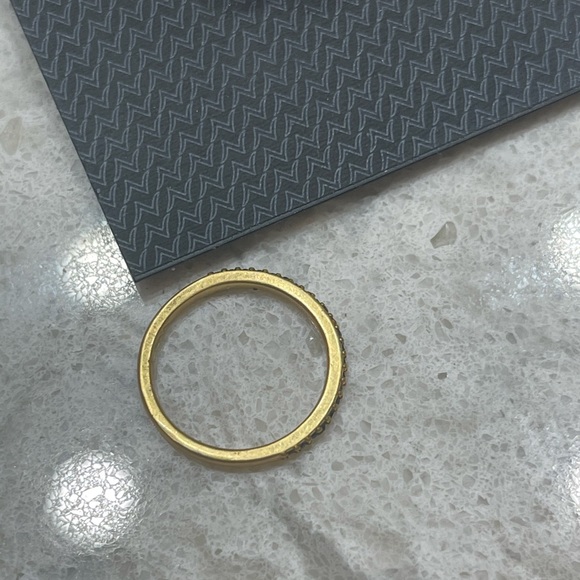 Lot of 2 Rings Nadri Wishes Crystal Nordstrom Gold / Black Stone & Rose Gold - Picture 8 of 15